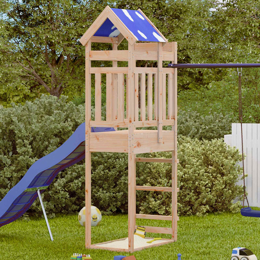 Torre de Juego Marrón 85 x 52,5 x 239 cm Madera de pino macizo