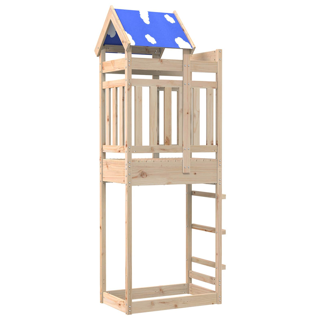 Torre de Juego Marrón 85 x 52,5 x 239 cm Madera de pino macizo