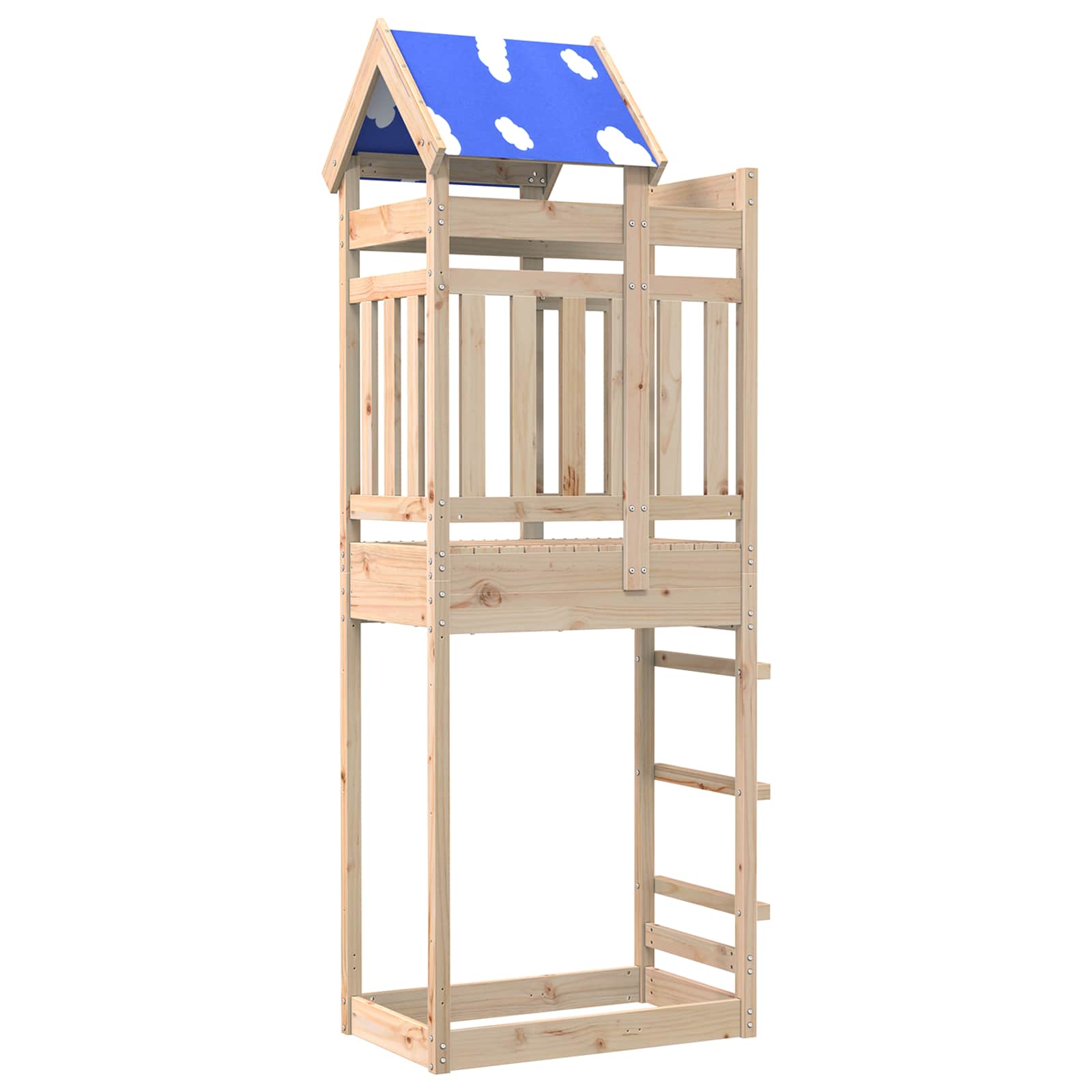 Torre de Juego Marrón 85 x 52,5 x 239 cm Madera de pino macizo