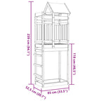 Torre de Juego Marrón 85 x 52,5 x 239 cm Madera de pino macizo