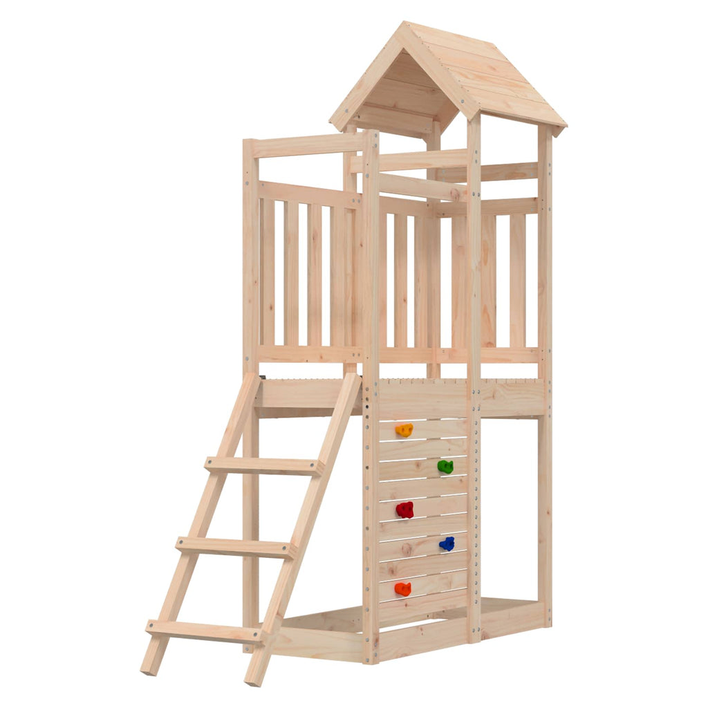 Torre de Juego Marrón Madera de pino macizo