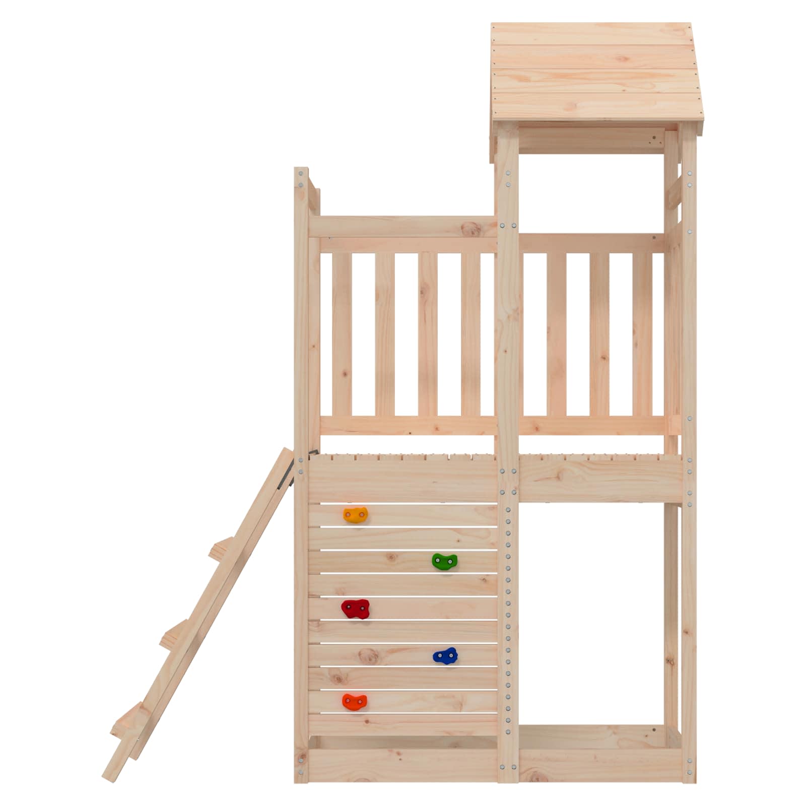 Torre de Juego Marrón Madera de pino macizo