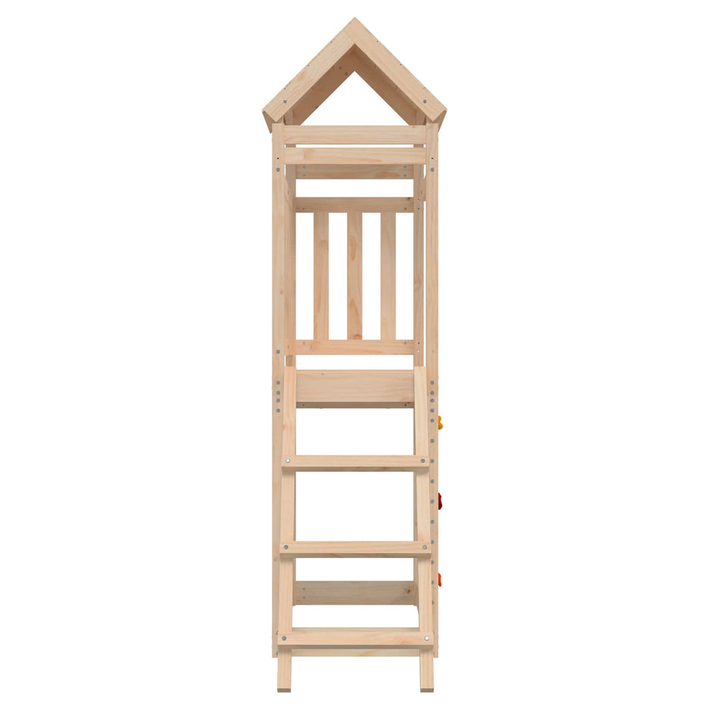 Torre de Juego Marrón Madera de pino macizo