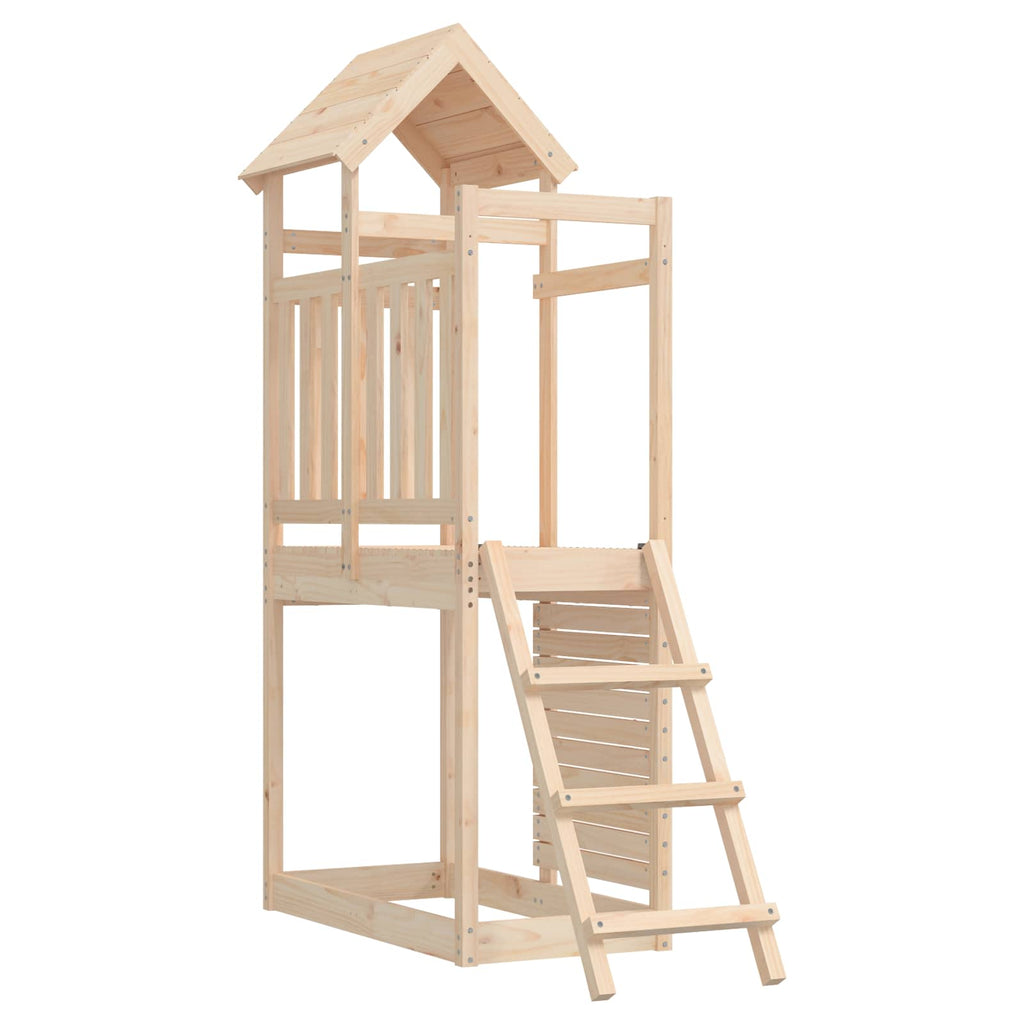 Torre de Juego Marrón Madera de pino macizo
