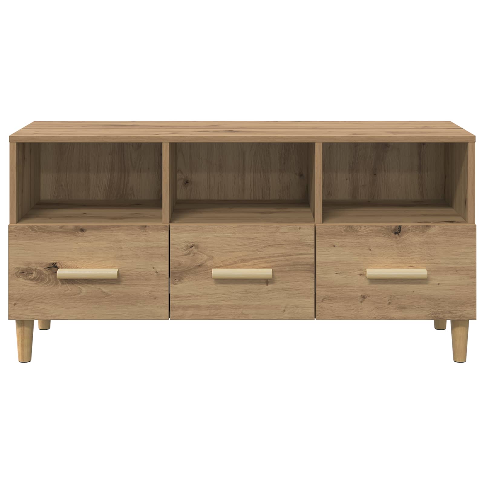 Mueble de TV con cajón Roble Artesanal 102 x 36 x 50 cm
