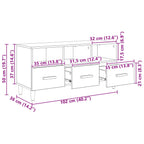 Mueble de TV con cajón Roble Artesanal 102 x 36 x 50 cm