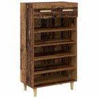 Armario Zapatero con cajón Liso Madera vieja 60 x 35 x 105 cm