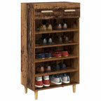 Armario Zapatero con cajón Liso Madera vieja 60 x 35 x 105 cm