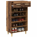 Armario Zapatero con cajón Liso Madera vieja 60 x 35 x 105 cm