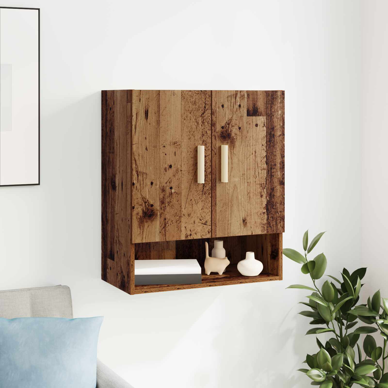 Armario de Pared Madera vieja 60 x 31 x 70 cm
