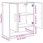 Armario de Pared Madera vieja 60 x 31 x 70 cm