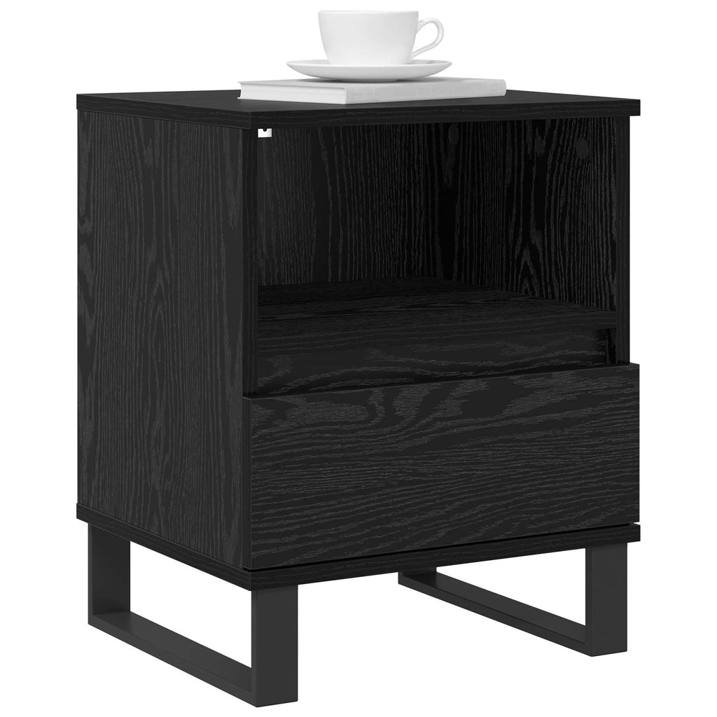 Mueble cama Roble Negro 40 x 35 x 50 cm Madera de ingeniería