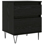 Mueble cama Roble Negro 40 x 35 x 50 cm Madera de ingeniería