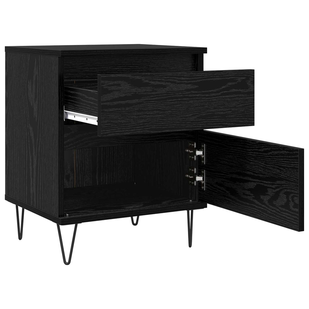 Mueble cama Roble Negro 40 x 35 x 50 cm Madera de ingeniería