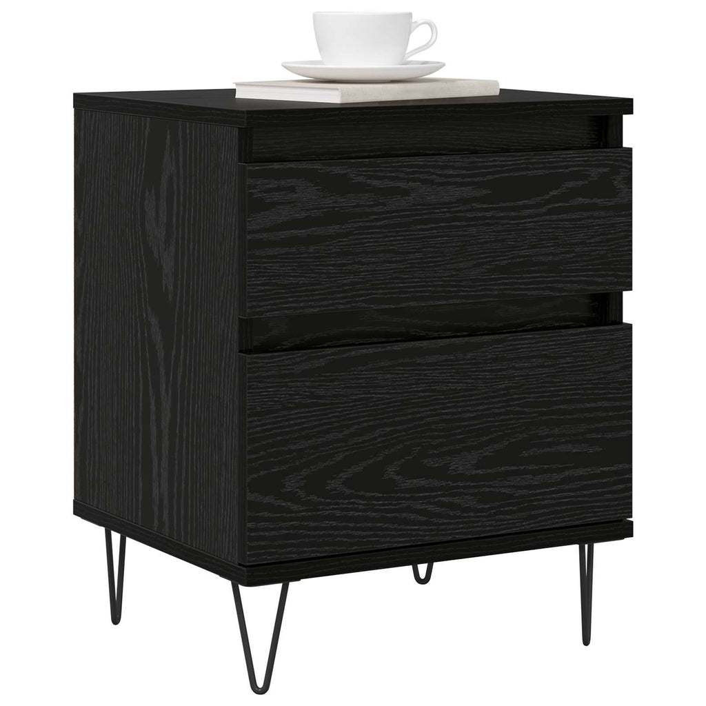 Mueble cama Roble Negro 40 x 35 x 50 cm Madera de ingeniería
