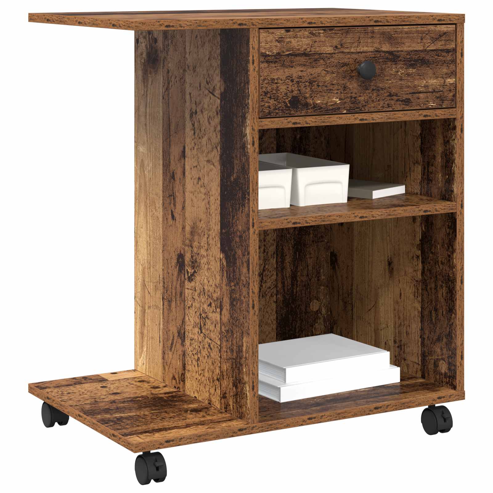 Soporte para Impresora con cajón Madera vieja 60 x 40 x 68.5 cm