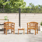Conjunto de salón Rosa del jardín 3 pcs Madera de Acacia Sólida