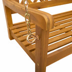 Banca Columpio de Jardín Natural 110 x 56 x 58 cm