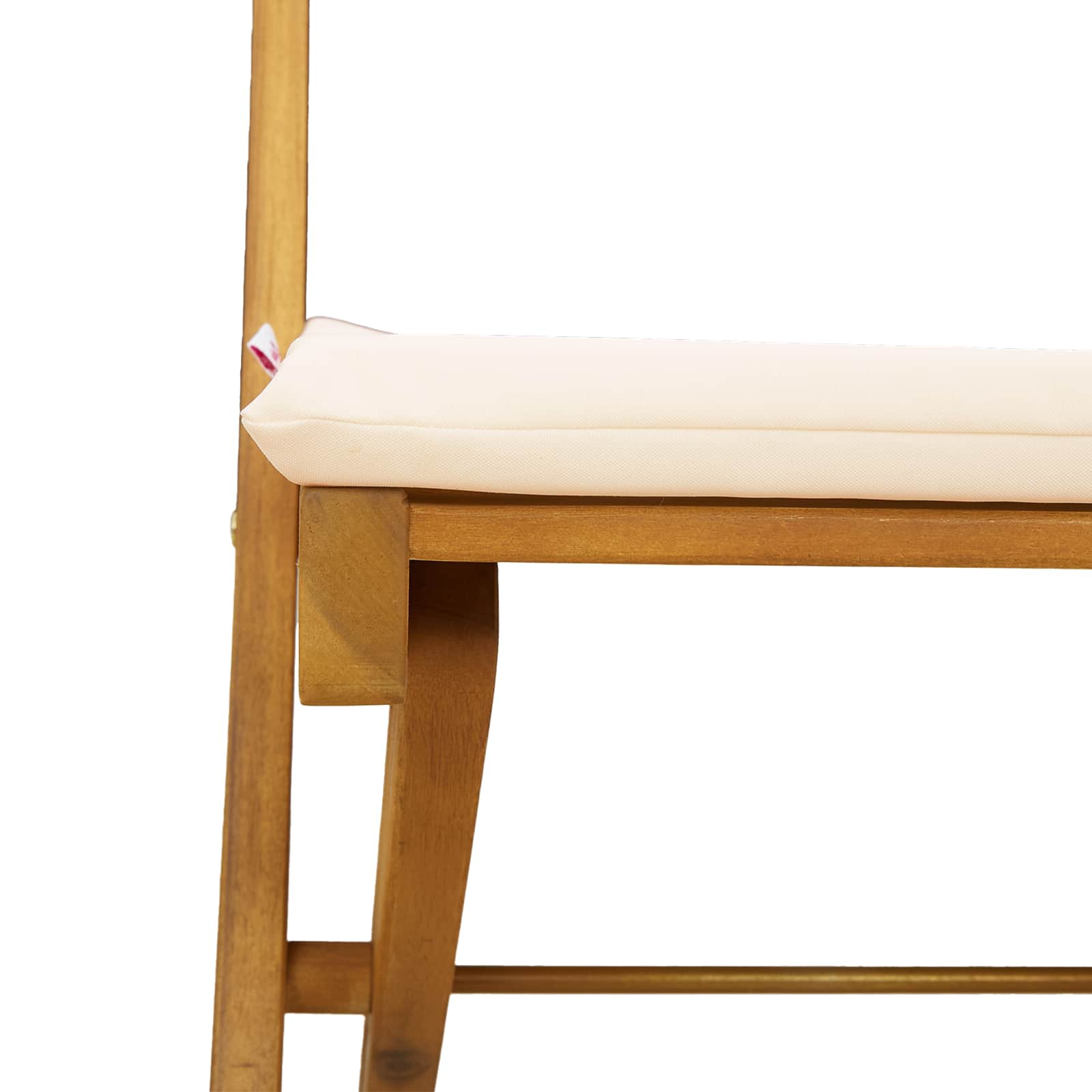 Sillas Bistro de Exterior 2 pcs Blanco Crema 40 x 53 x 80 cm