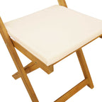 Sillas Bistro de Exterior 2 pcs Blanco Crema 40 x 53 x 80 cm