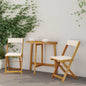 Sillas bistro de exterior 2 pcs blanco crema 40 x 53 x 80 cm