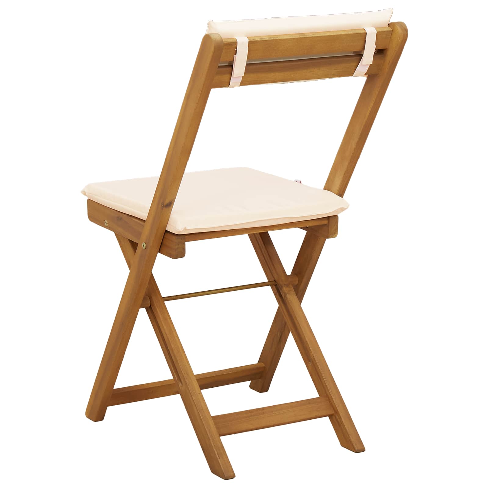 Sillas Bistro de Exterior 2 pcs Blanco Crema 40 x 53 x 80 cm