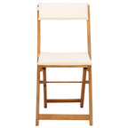 Sillas Bistro de Exterior 2 pcs Blanco Crema 40 x 53 x 80 cm