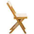 Sillas Bistro de Exterior 2 pcs Blanco Crema 40 x 53 x 80 cm