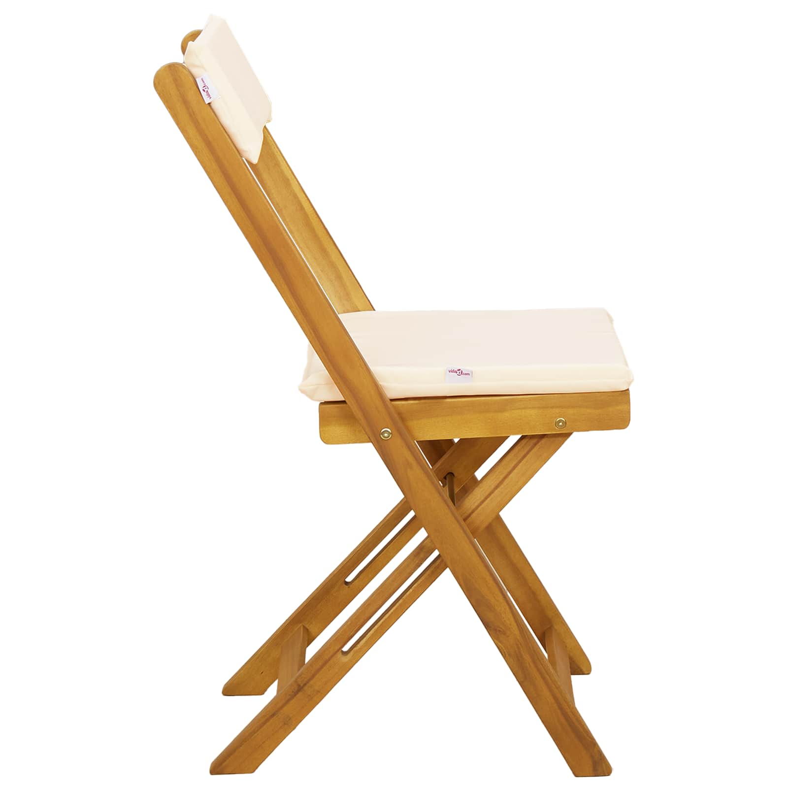 Sillas Bistro de Exterior 2 pcs Blanco Crema 40 x 53 x 80 cm
