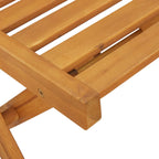 Sillas de jardín plegables 4 pcs Natural 40 x 53 x 80 cm