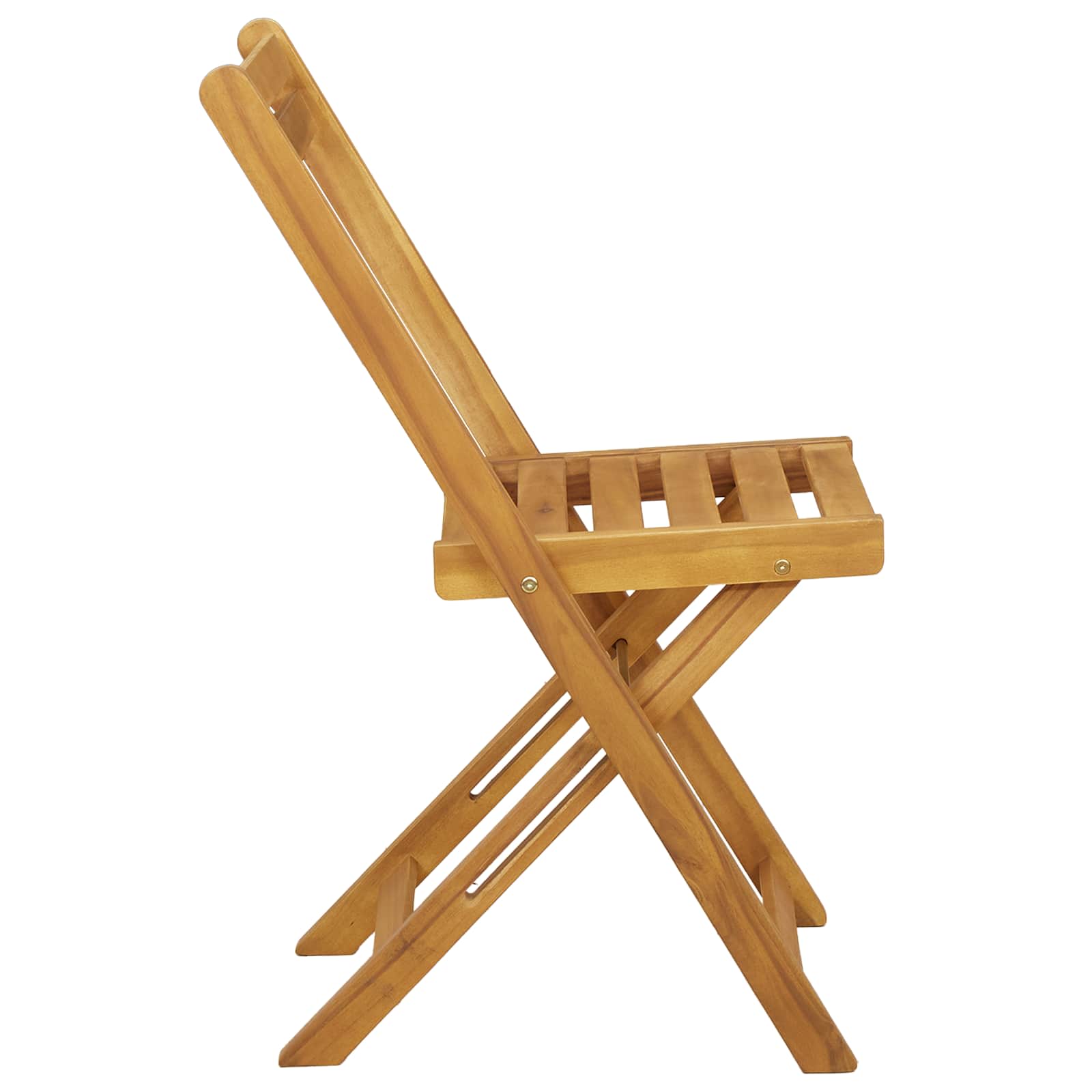 Sillas de jardín plegables 4 pcs Natural 40 x 53 x 80 cm