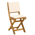 Sillas Bistro de Exterior 2 pcs Blanco Crema 38 x 46 x 85 cm