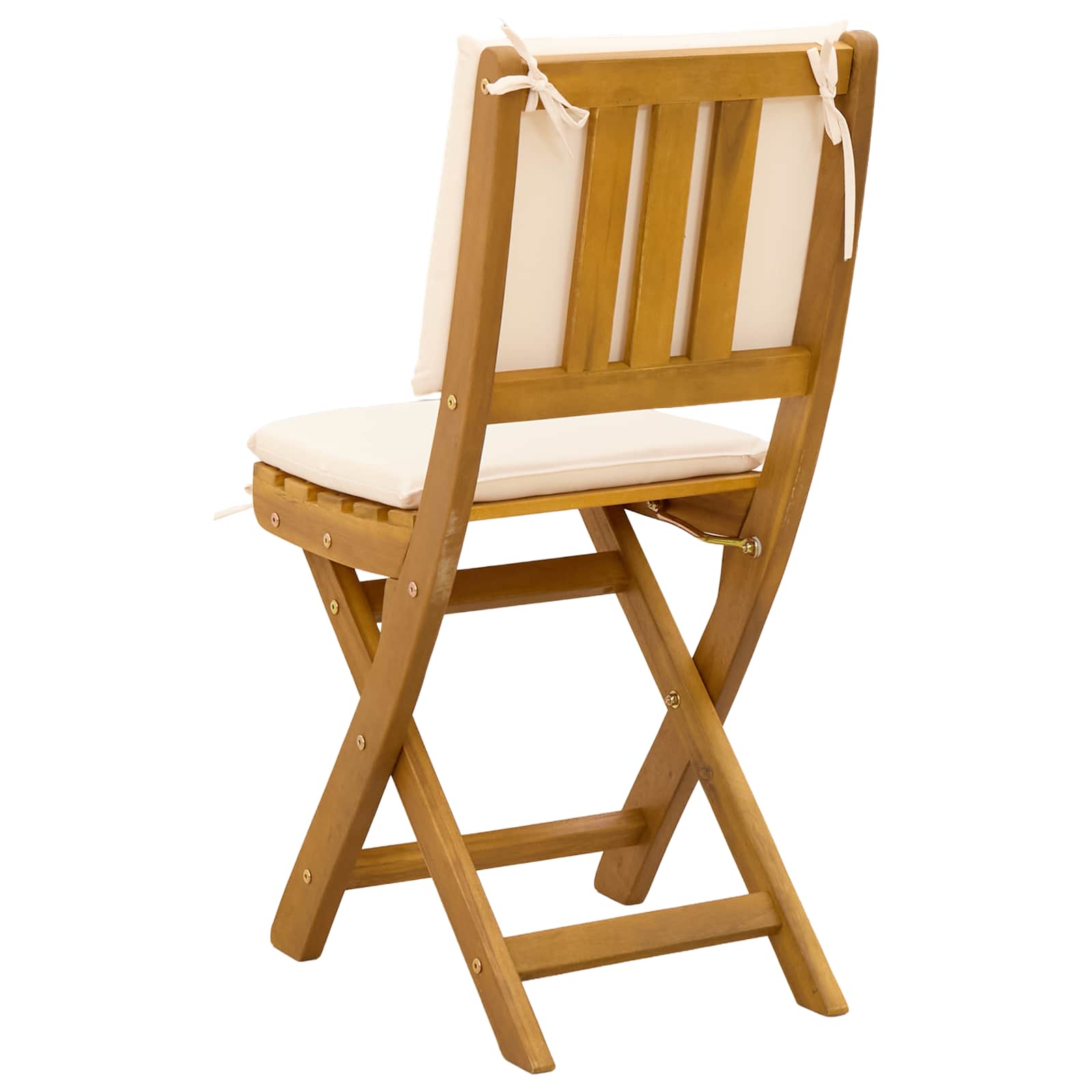 Sillas Bistro de Exterior 2 pcs Blanco Crema 38 x 46 x 85 cm