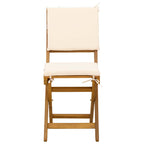 Sillas Bistro de Exterior 2 pcs Blanco Crema 38 x 46 x 85 cm