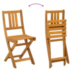 Sillas Bistro de Exterior 2 pcs Blanco Crema 38 x 46 x 85 cm