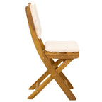 Sillas Bistro de Exterior 2 pcs Blanco Crema 38 x 46 x 85 cm