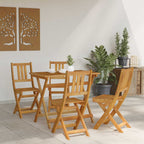 Sillas Bistro de Exterior 4 pcs Natural 40 x 42 x 85 cm