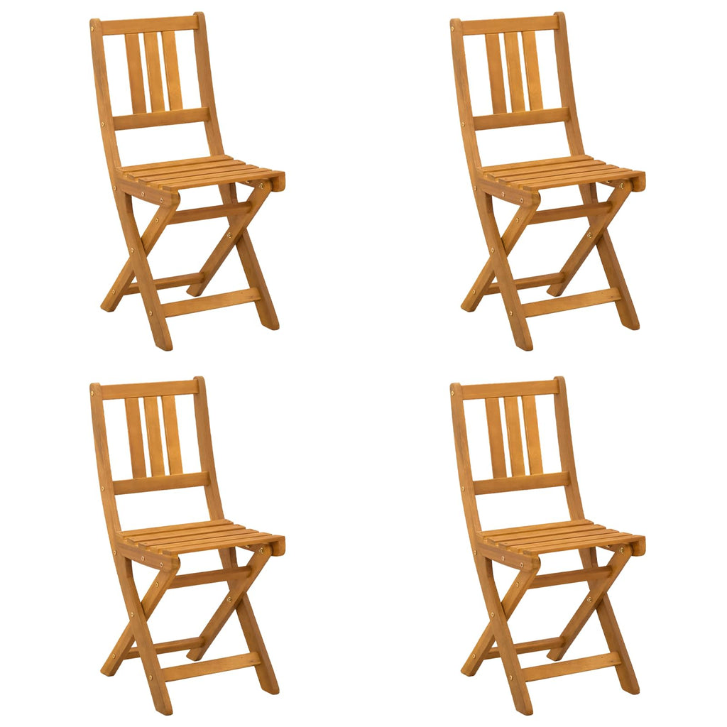 Sillas Bistro de Exterior 4 pcs Natural 40 x 42 x 85 cm