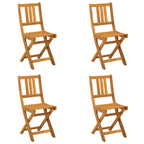 Sillas Bistro de Exterior 4 pcs Natural 40 x 42 x 85 cm