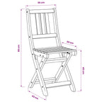 Sillas Bistro de Exterior 4 pcs Natural 40 x 42 x 85 cm