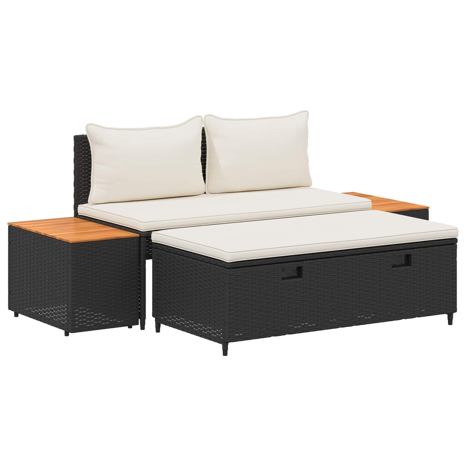 Conjunto de sofás de exterior 4 -Seater 4 pcs 55 x 30 x 39 cm