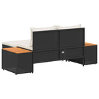 Conjunto de sofás de exterior 4 -Seater 4 pcs 55 x 30 x 39 cm