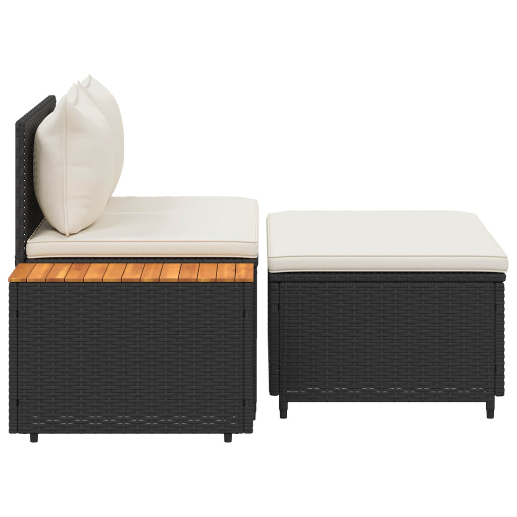 Conjunto de sofás de exterior 4 -Seater 4 pcs 55 x 30 x 39 cm