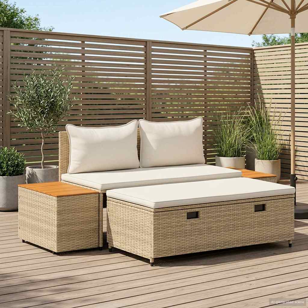 Outdoor Sofa Set 4-Seater 4 pcs 55 x 30 x 39 cm