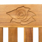 Banco de Rosa Crema 114 x 46 x 82,5 cm Madera de Acacia Sólida