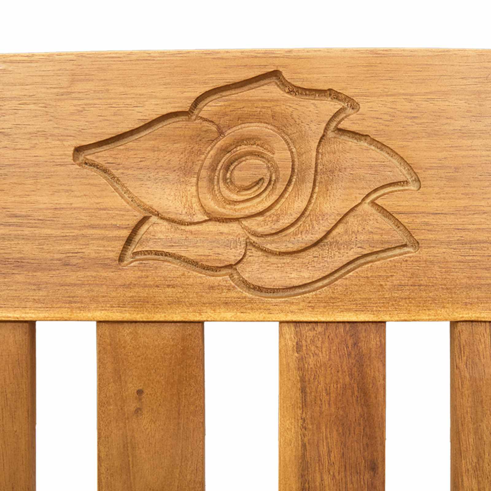 Banco de Rosa Crema 114 x 46 x 82,5 cm Madera de Acacia Sólida