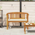 Banco de Rosa Crema 114 x 46 x 82,5 cm Madera de Acacia Sólida