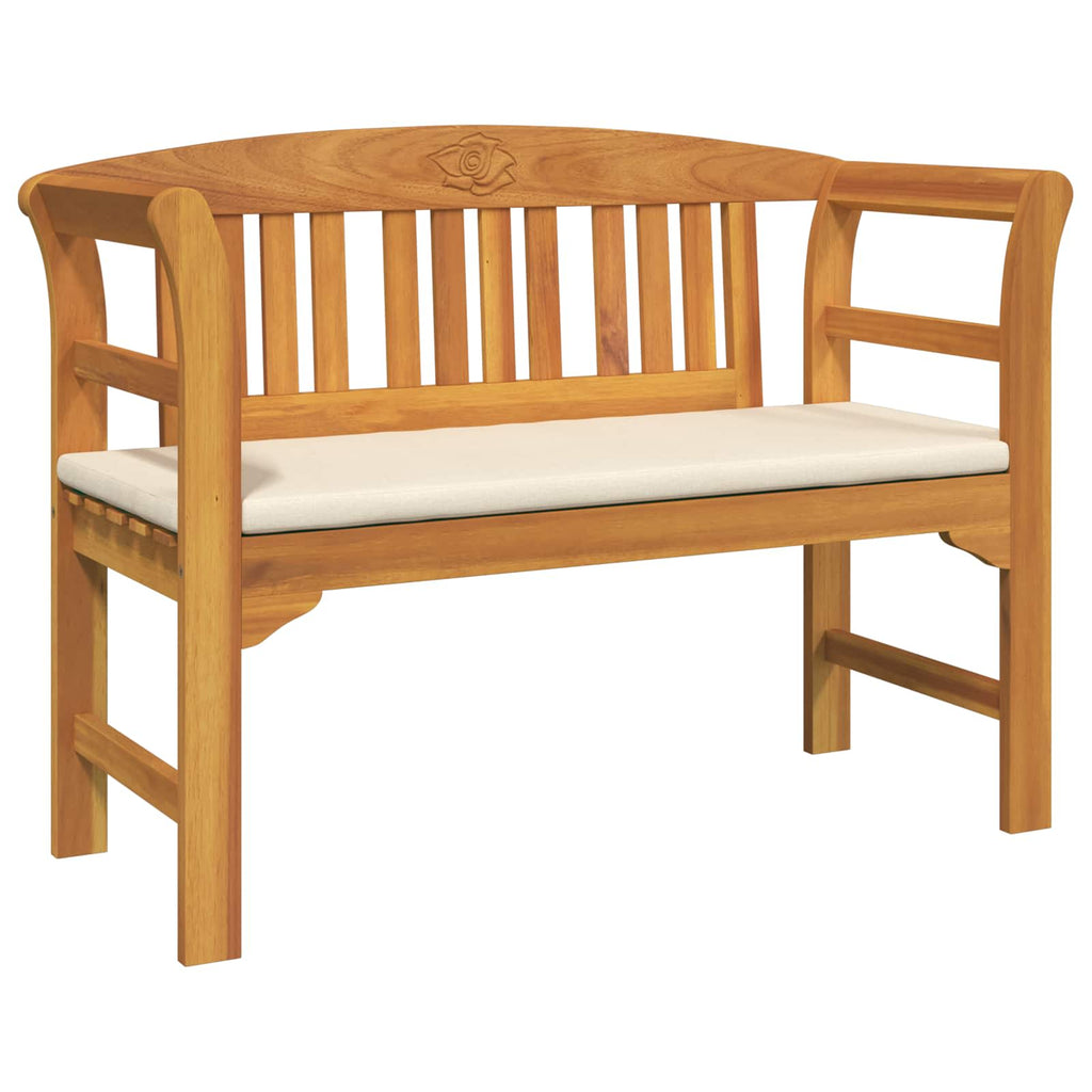 Banco de Rosa Crema 114 x 46 x 82,5 cm Madera de Acacia Sólida