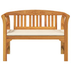 Banco de Rosa Crema 114 x 46 x 82,5 cm Madera de Acacia Sólida