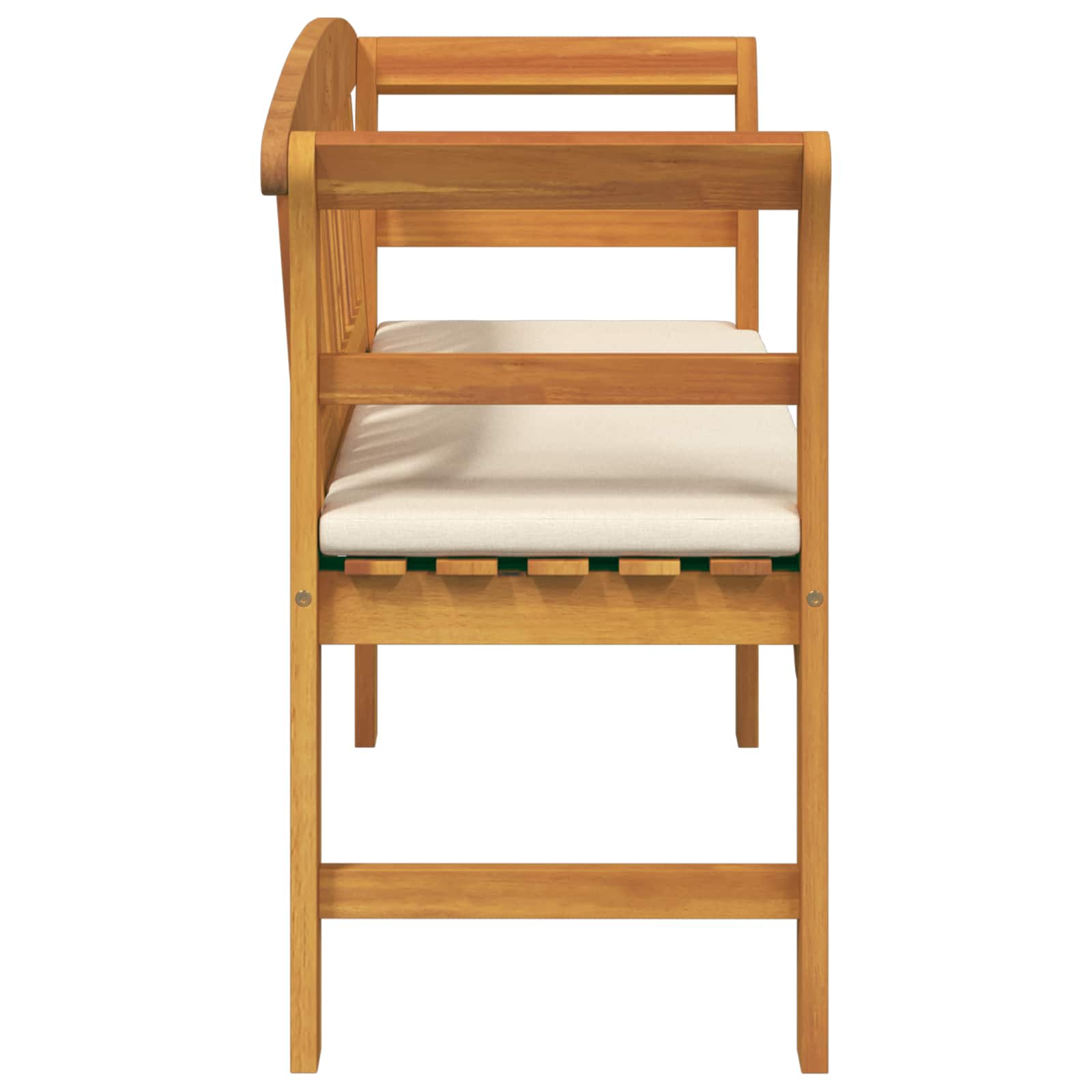 Banco de Rosa Crema 114 x 46 x 82,5 cm Madera de Acacia Sólida